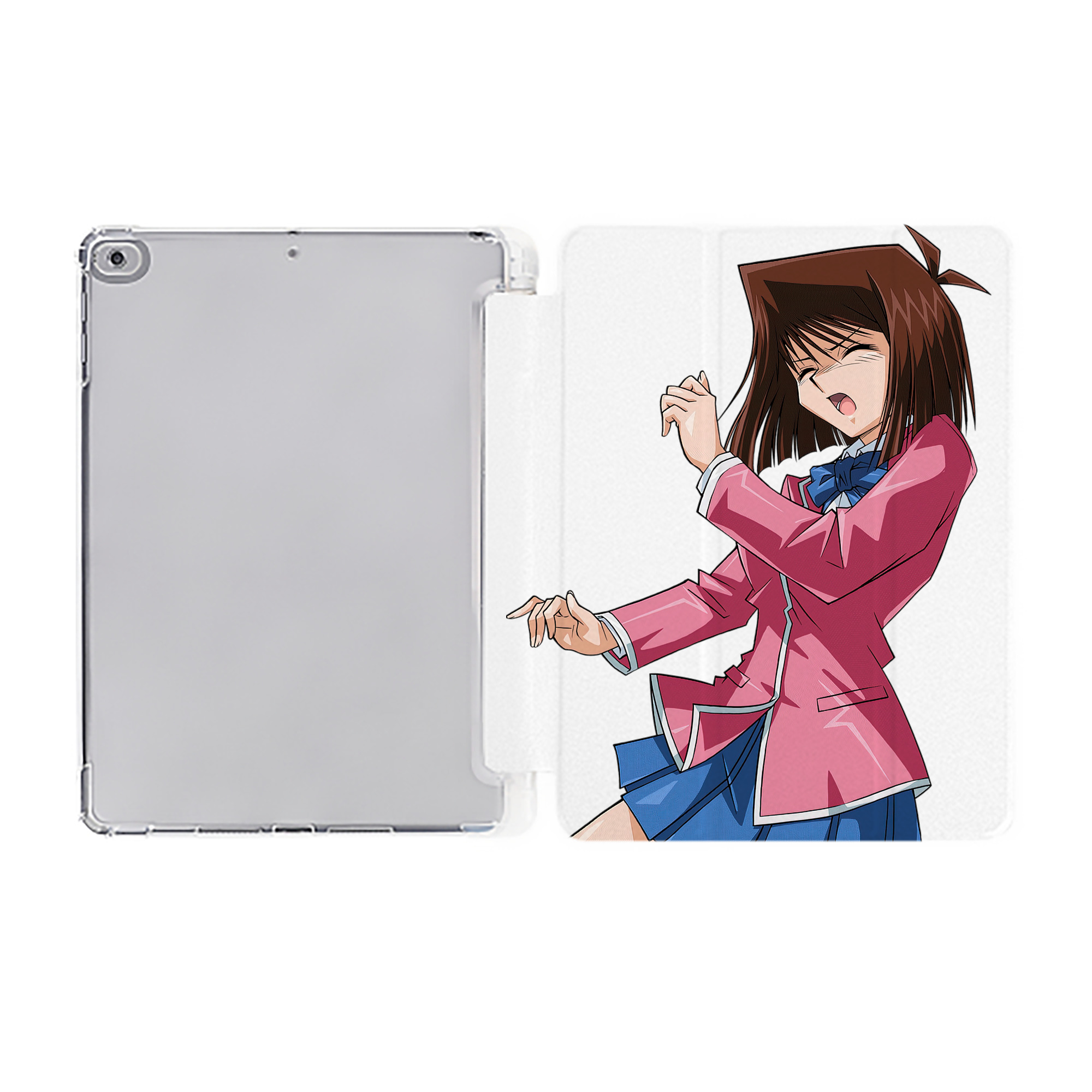 （画像用） 遊☆戯☆王 Yu-Gi-Oh! IPad ケース ペン収納付き 三つ折りスタンド PUレザー×シリコン 対応機種9.5/10.5/10.9インチ